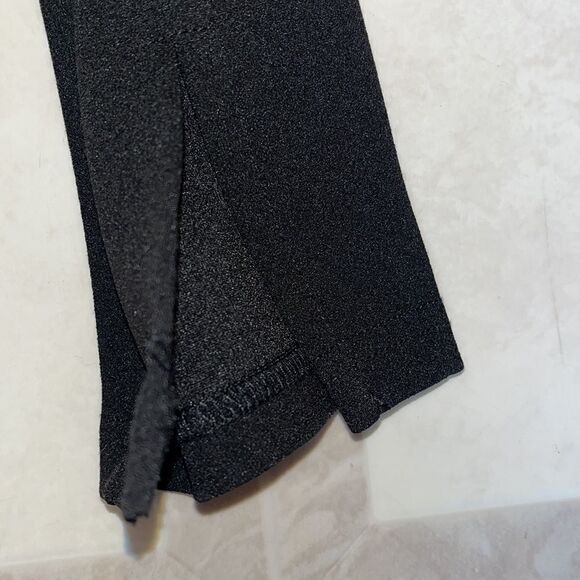 EUC ASOS DESIGN MATERNITY UNDER BUMP BLACK SPLIT HEM PANTS/SLACKS SIZE 6 - Picture 5 of 9